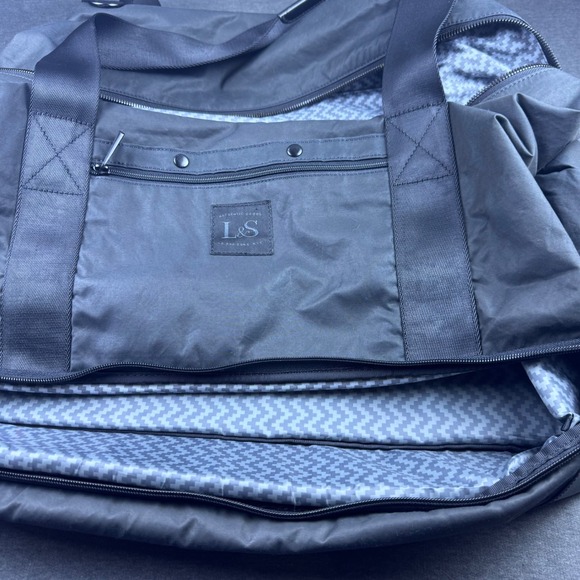 LO & SONS Catalina Day Tote Weekender Shoulder‎ Bag Carry On Black Travel Gym - Picture 10 of 14